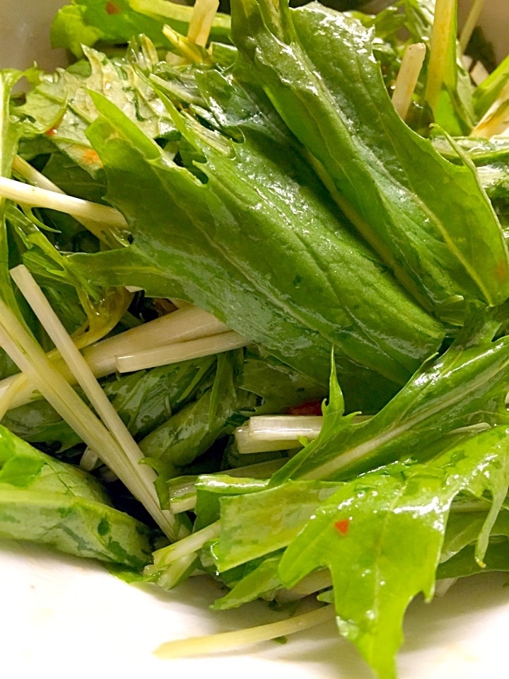 簡単♪水菜の豆板醤サラダ レシピ・作り方 by まぁ2510 - 楽天レシピ