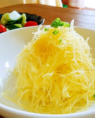 そうめんうり（そうめんかぼちゃ）をたっぷり食べる