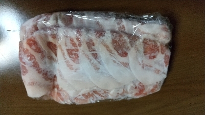 豚バラスライスの冷凍保存☆