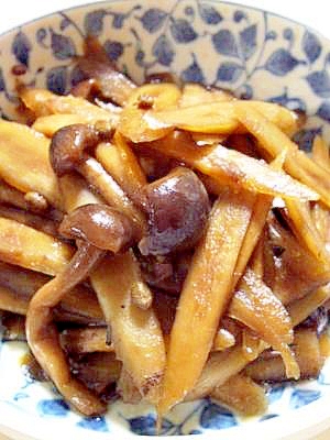 山椒がきいてる しめじとごぼうの炒め煮 レシピ 作り方 By Tsuguminokoneta 楽天レシピ