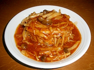 手抜き☆きのこたっぷり煮込み豆腐ハンバーグ