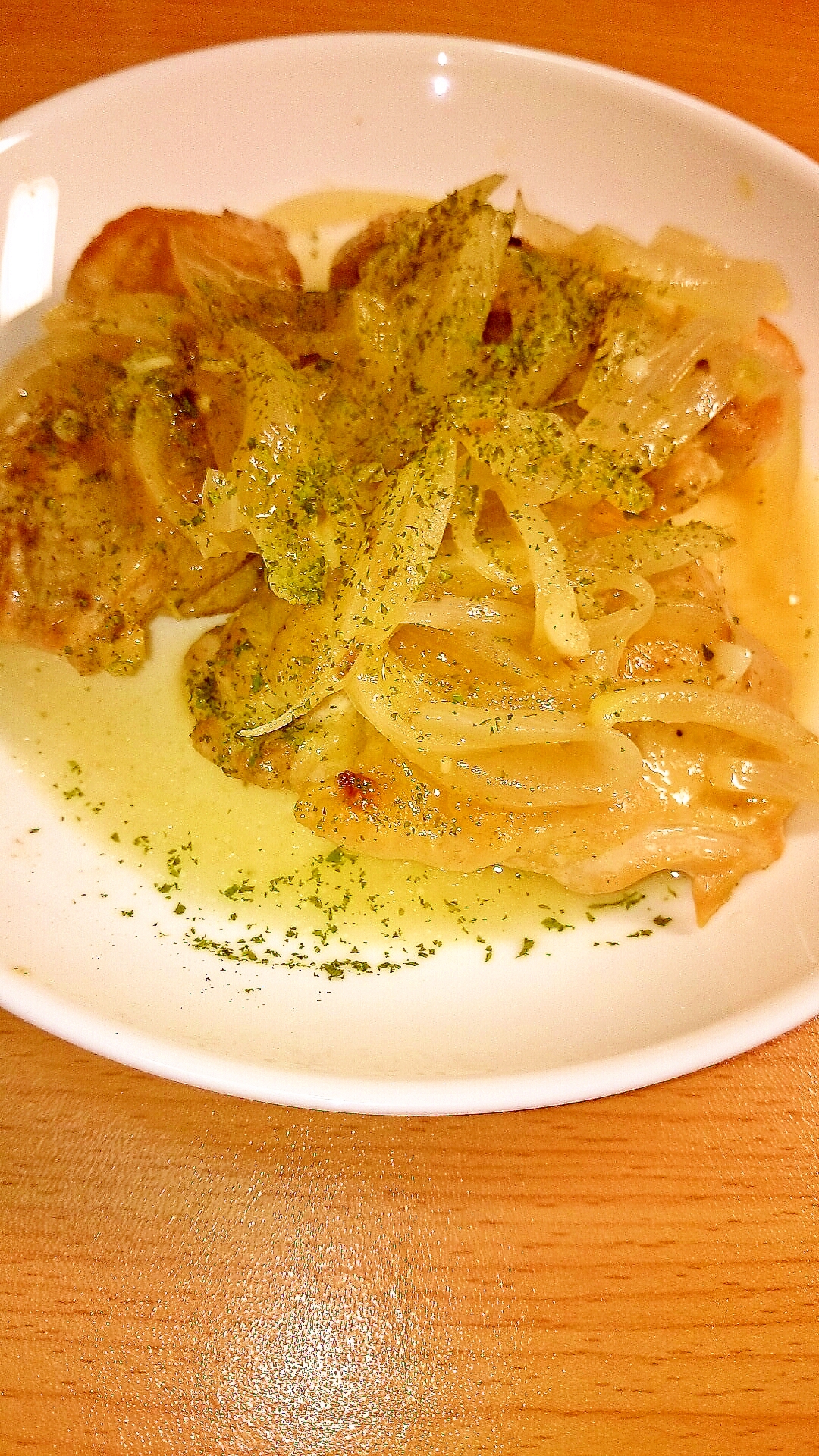 簡単洋食 チキンステーキ オニオンソースがけ レシピ 作り方 By ねここ25 楽天レシピ