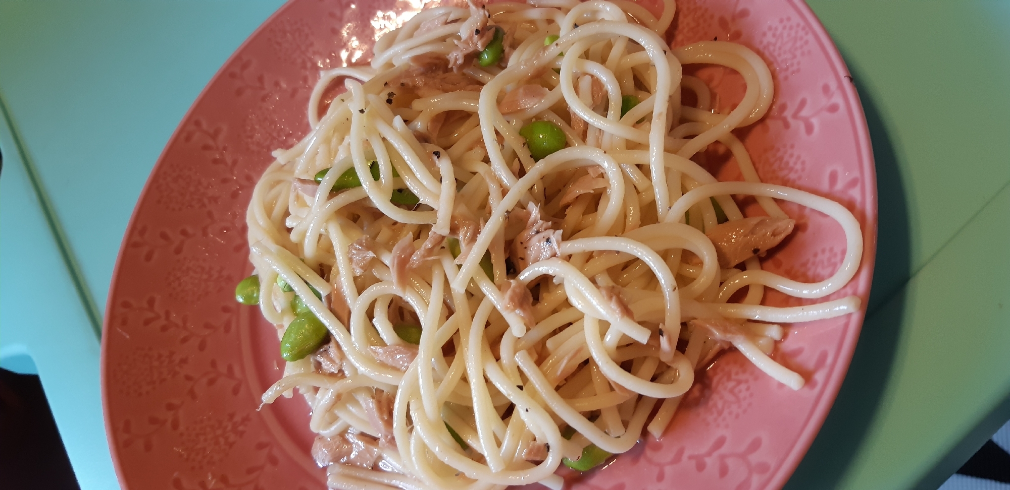 ツナと枝豆パスタ