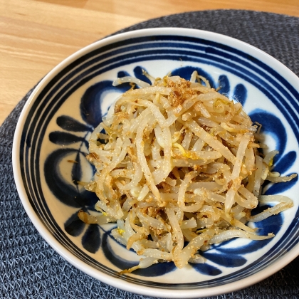 レンジで簡単作りおき♪もやしのお弁当用梅和え