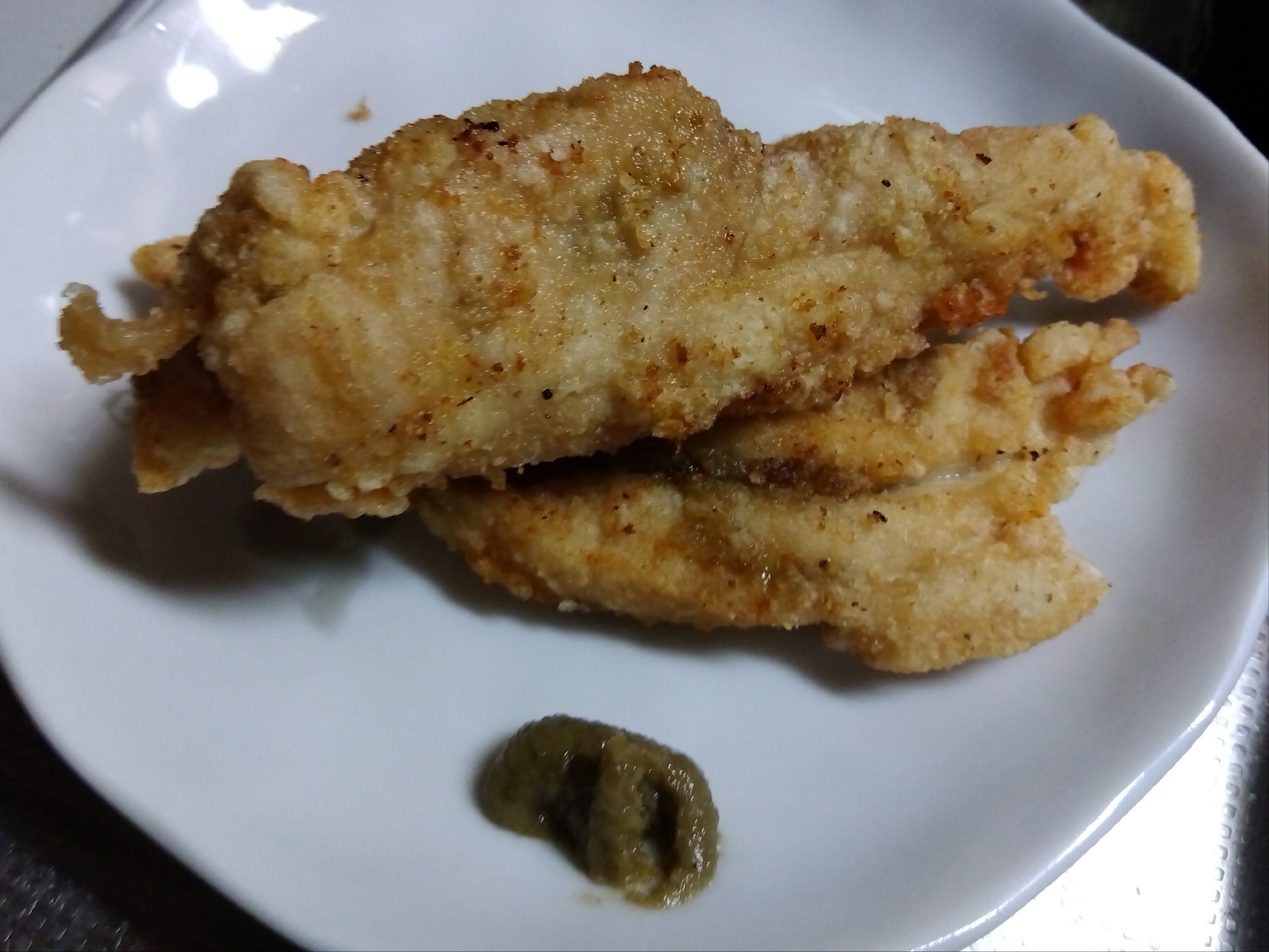 柚子胡椒風味…鶏ささみ肉の唐揚げ