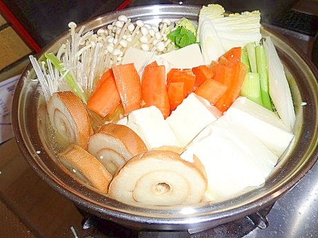 温まる～野菜いっぱいの湯豆腐