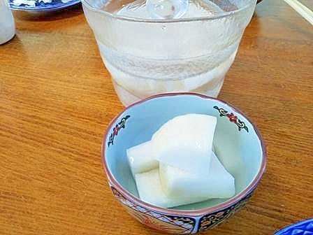 蕪の　塩水漬け