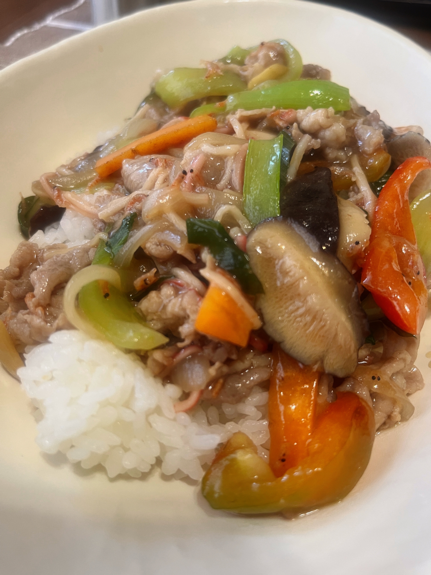 野菜たっぷり中華丼