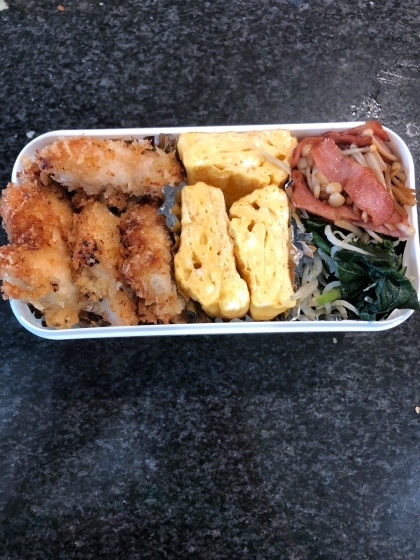 女子高生お弁当献立♡チキンカツ弁当♪