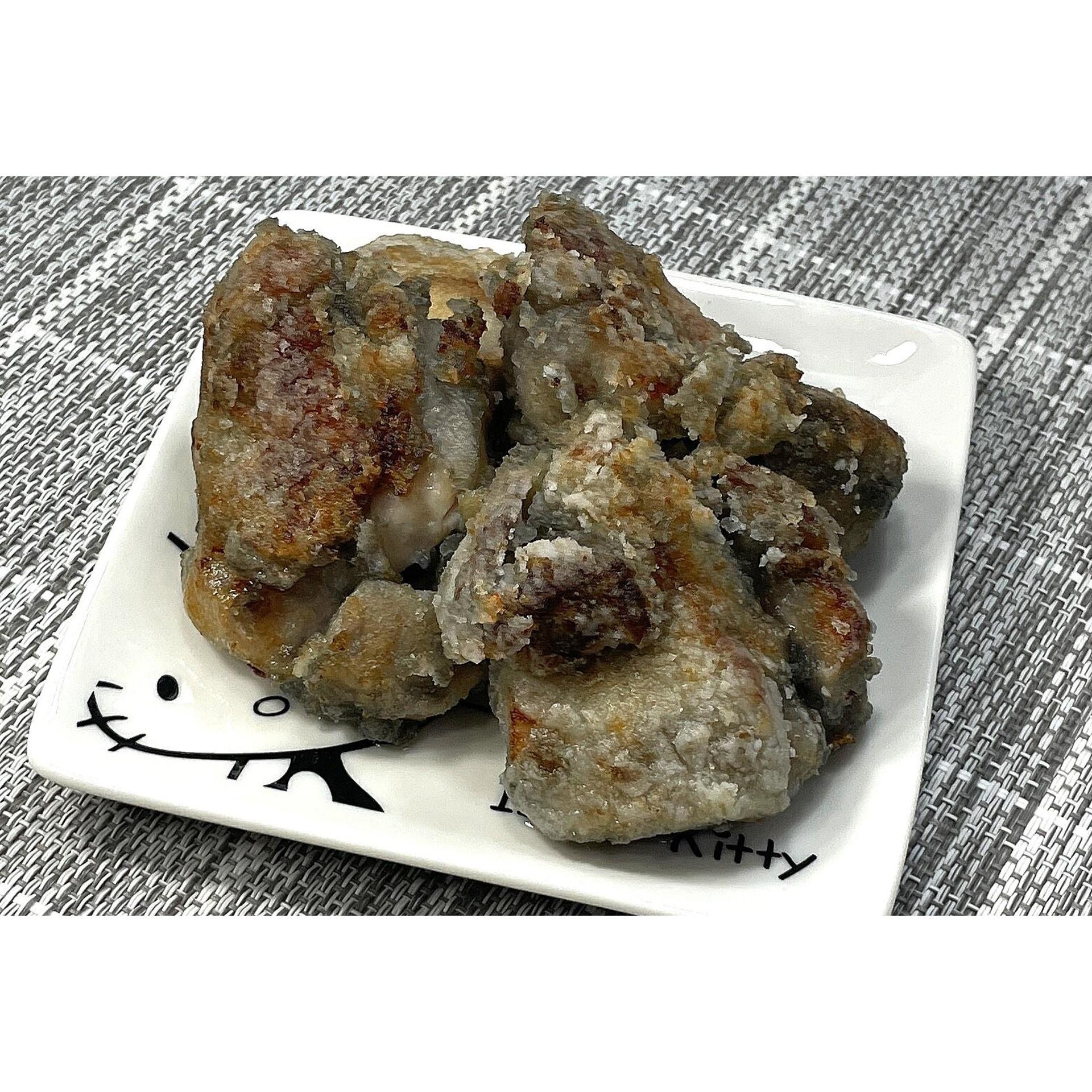 鶏もも肉の炭火焼き風味唐揚げ★動画あり★