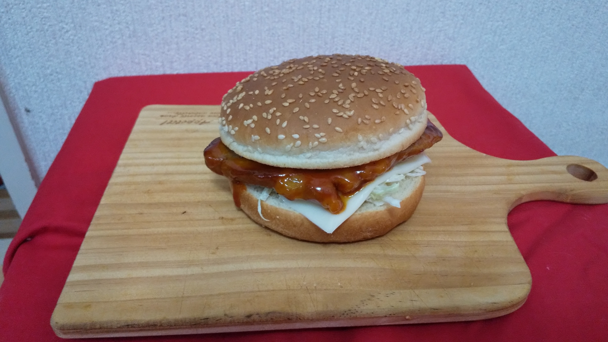 ポークチャップハンバーガー