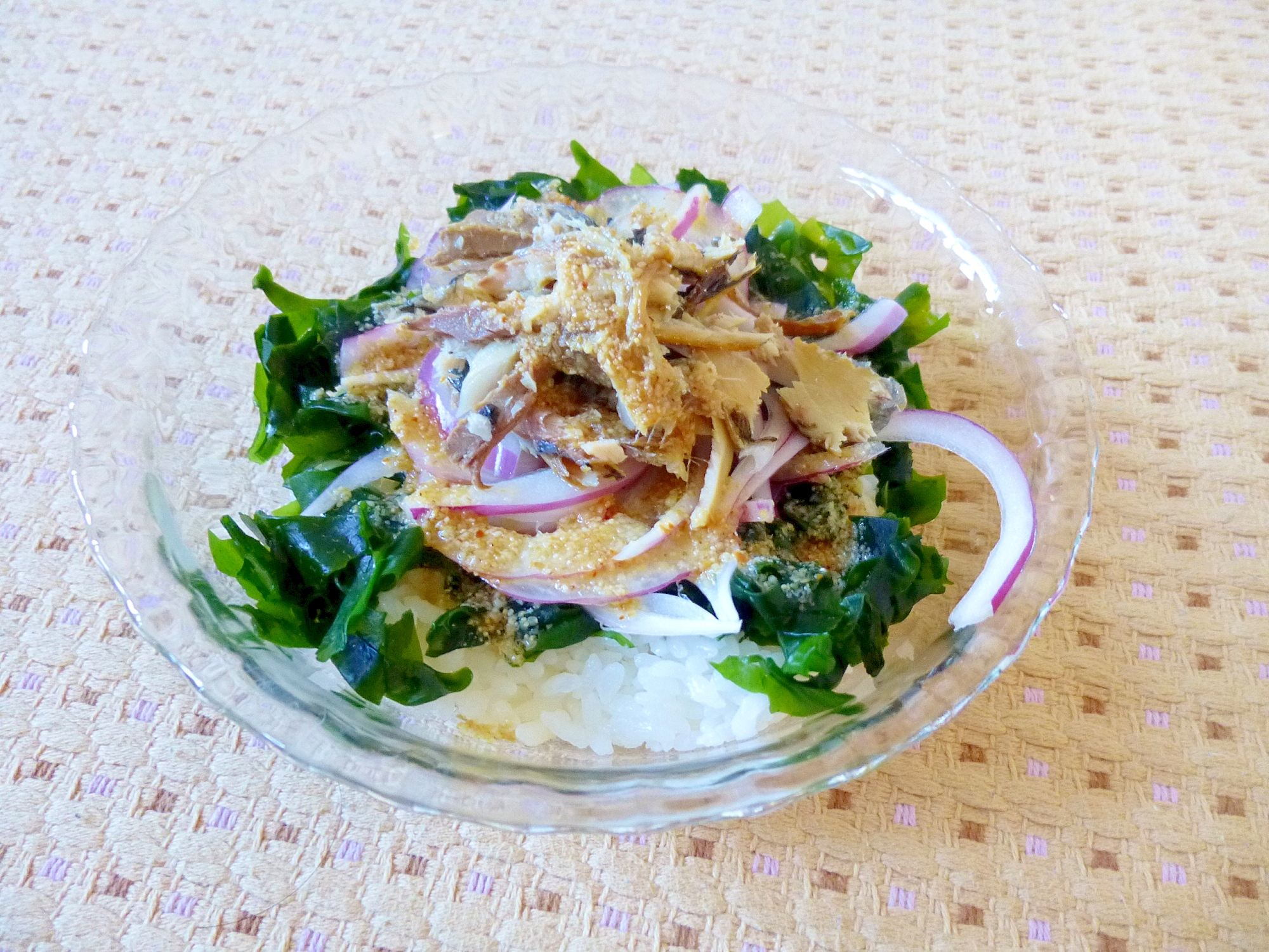 ☆リメイク☆さんまの塩焼きサラダ丼