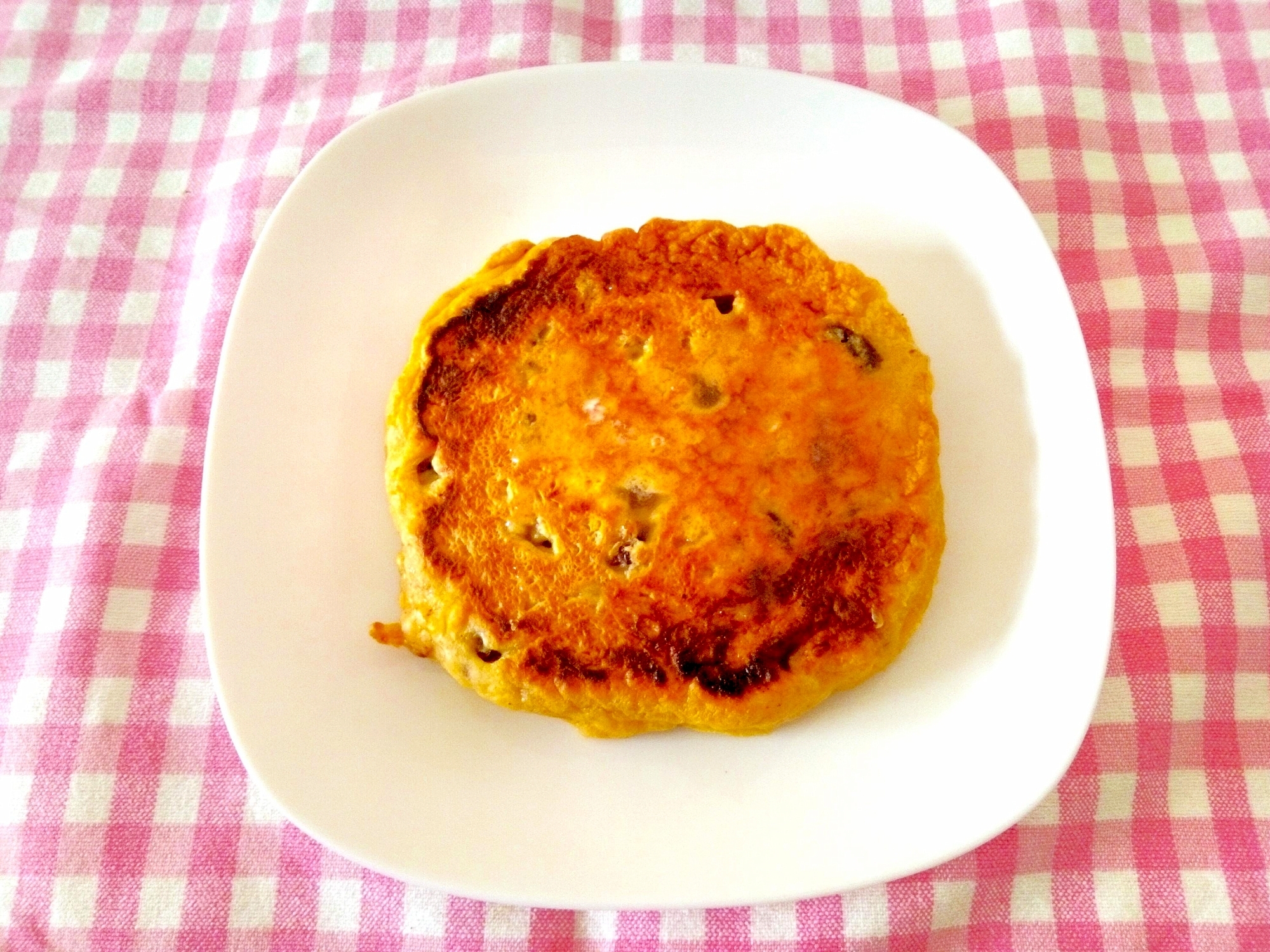 バナナとお豆腐のパンケーキ