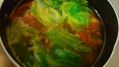 トマトレタススープ