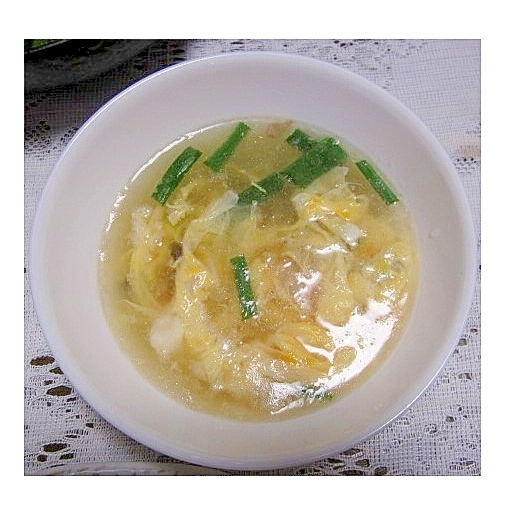 ニラたまスープ