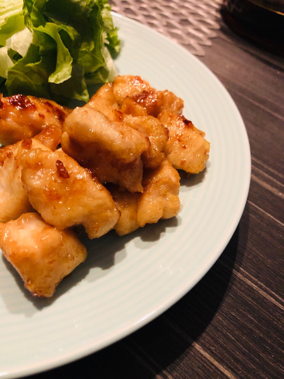 鶏むね肉のガーリックマヨ醤油