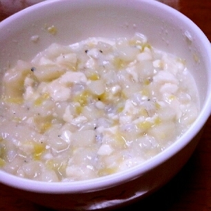 離乳食中期 しらすと豆腐と白菜のミルク粥 レシピ 作り方 By ゆぅふ 楽天レシピ 離乳食中期 しらすと豆腐と白菜のミルク粥 レシピ 作り方 By ゆぅふ 楽天レシピ