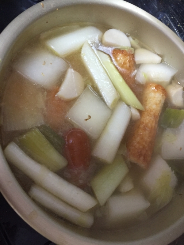 簡単！！餃子鍋 味噌しょうゆ味