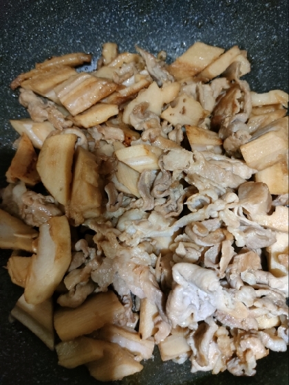 れんこんと豚こま肉の炒め物