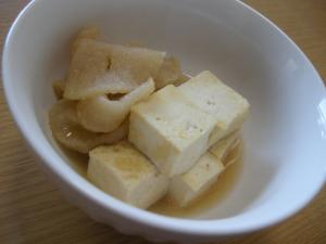 切干大根と豆腐の炒め煮