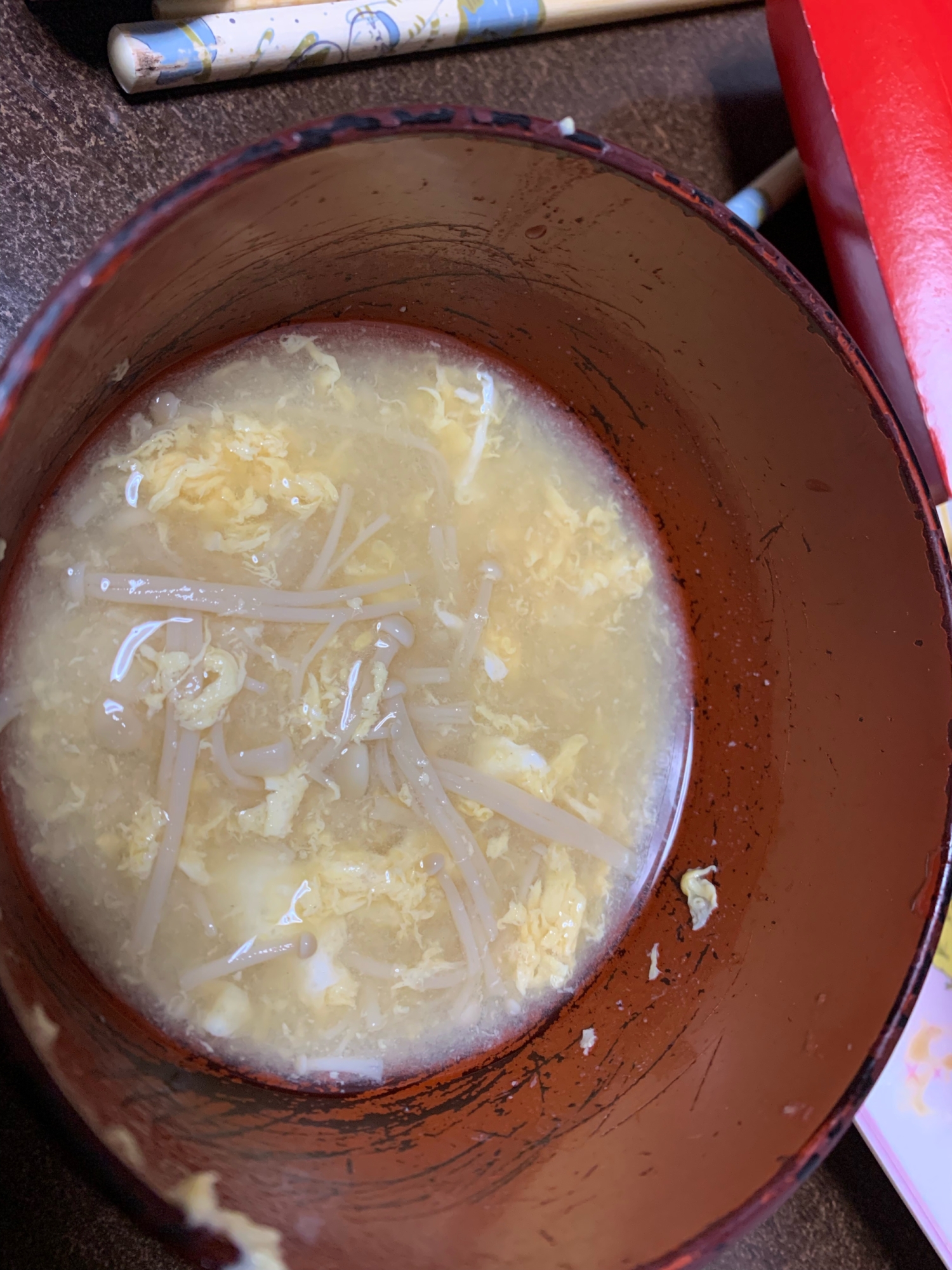 エノキの味噌汁