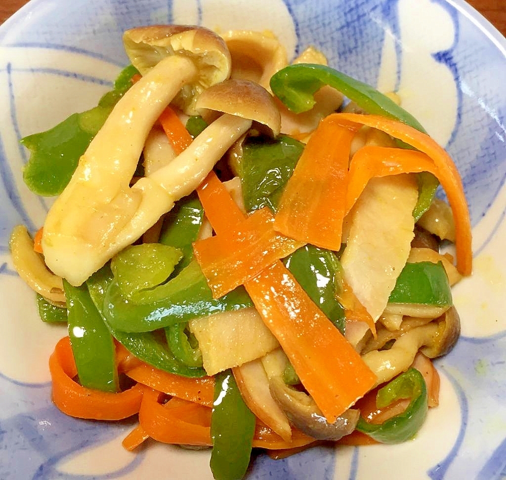 野菜とハムのさっぱり！レモンカレー醤油炒め