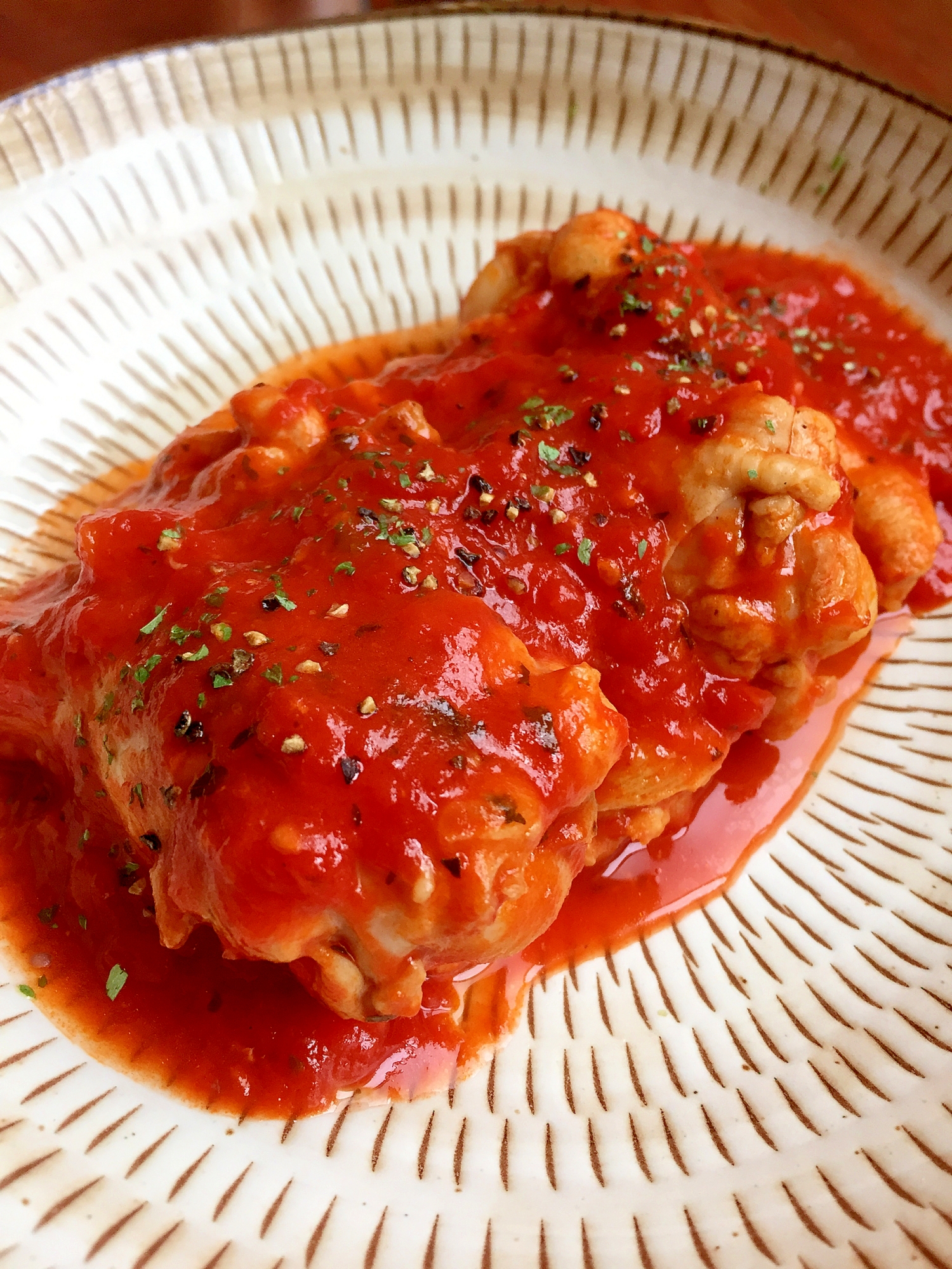 下味をつけて煮込むだけ! 簡単 チキントマト煮込み