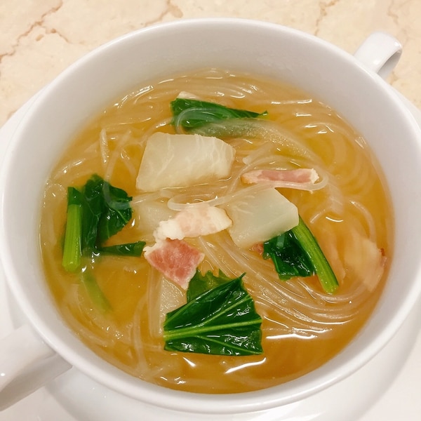 かぶの春雨スープ 優しいスープ レシピ 作り方 By さくすず 楽天レシピ かぶの春雨スープ 優しいスープ レシピ 作り方 By さくすず 楽天レシピ