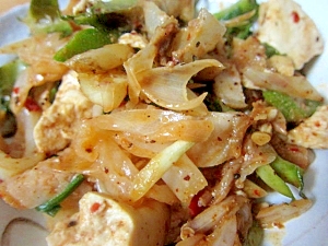 うりずんミミガ－野菜マーボー豆腐
