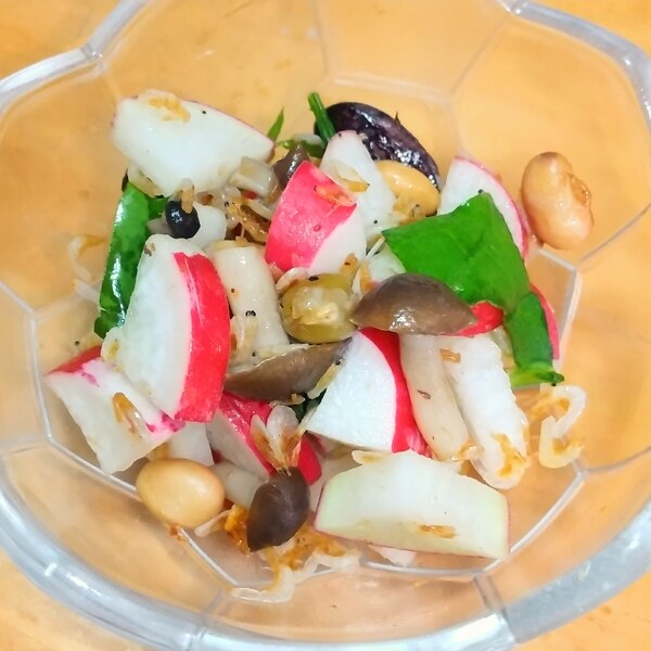 スプーンで食べる お豆と赤大根のコロコロ さらだ レシピ 作り方 By 茶 花 楽天レシピ スプーンで食べる お豆と赤大根のコロコロ さらだ レシピ 作り方 By 茶 花 楽天レシピ