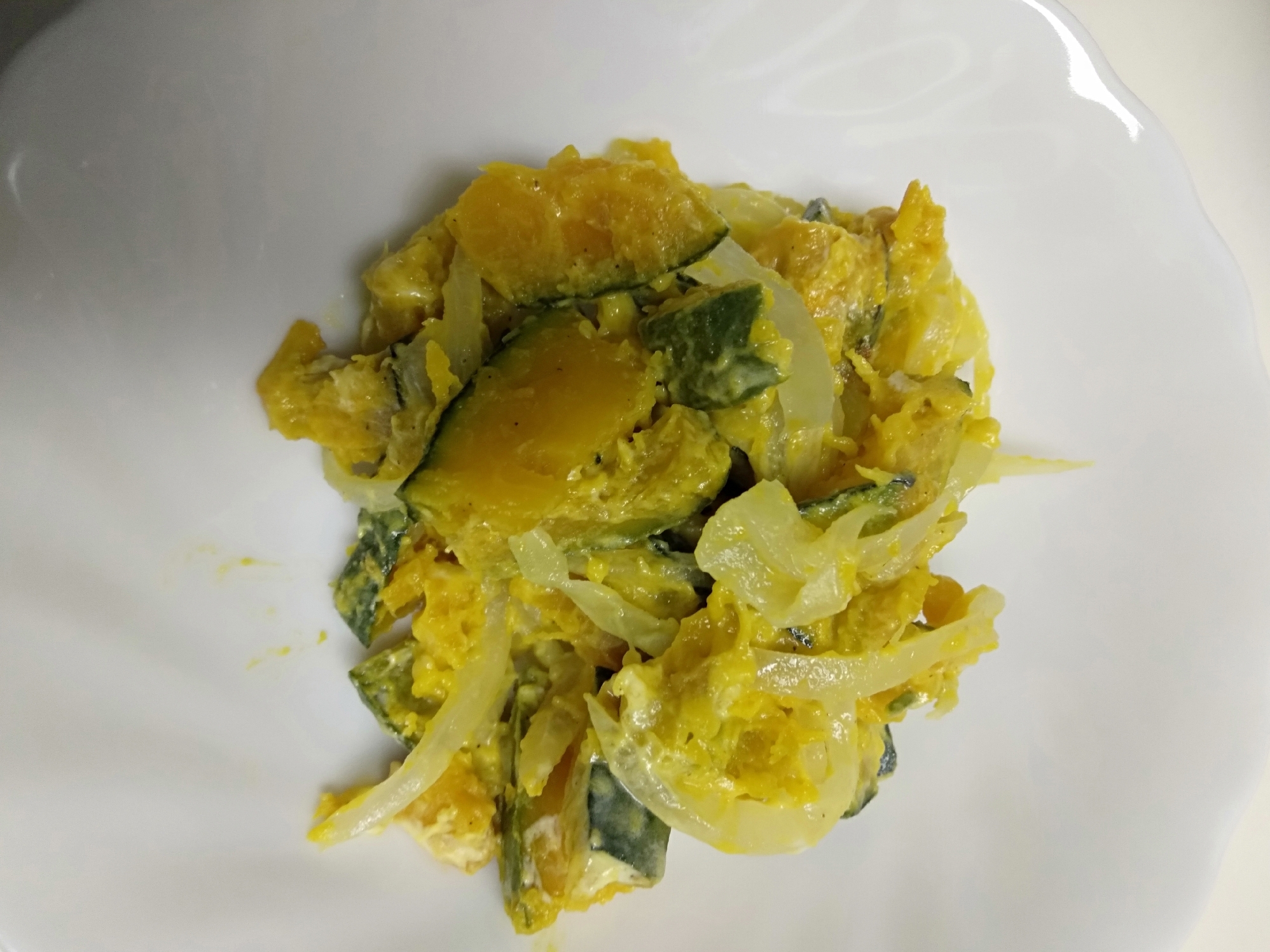 レンジで簡単！かぼちゃのサラダ