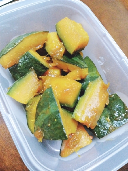 子供が大好き(^^)簡単ほくほくカボチャの甘辛煮♪