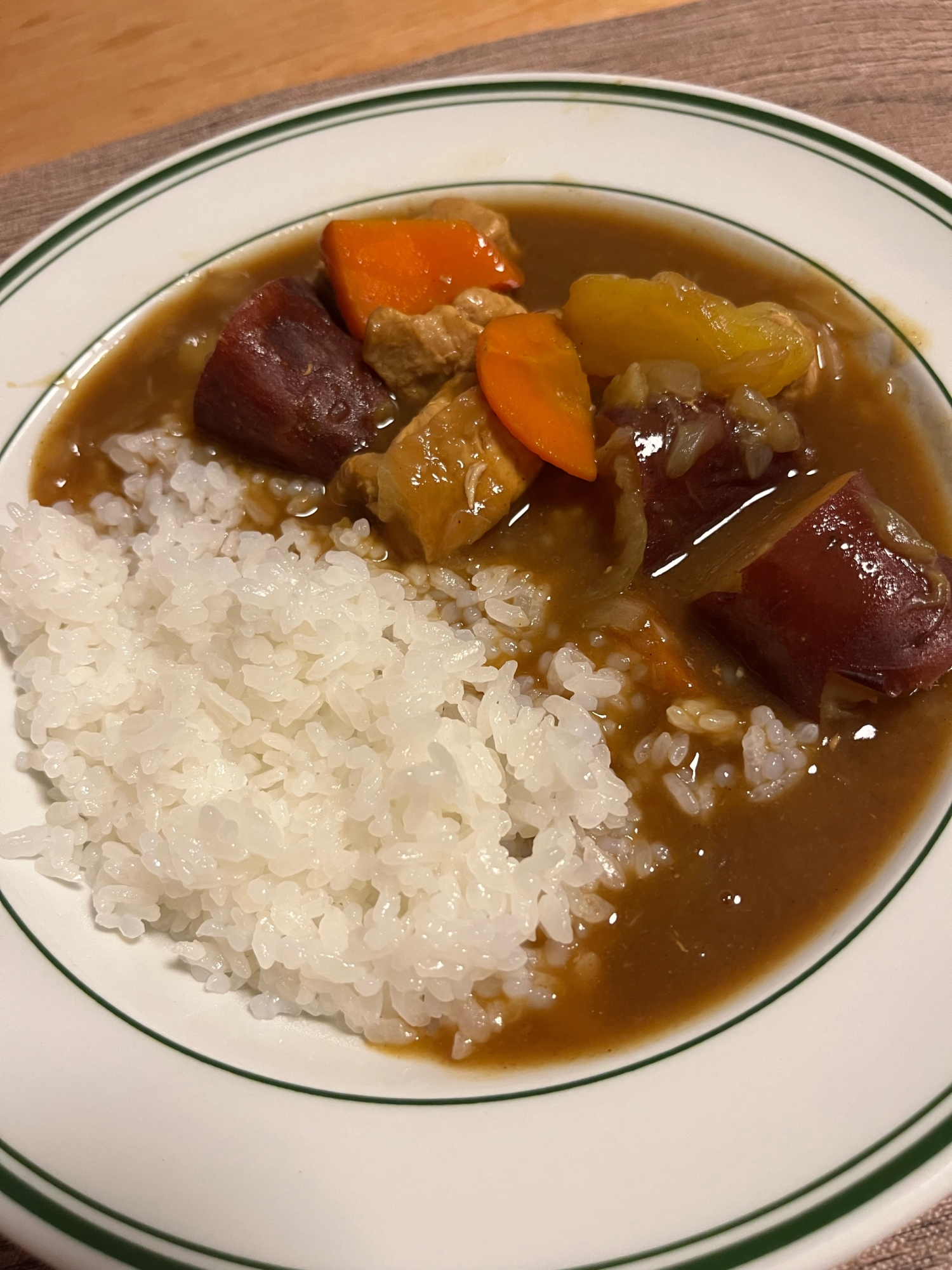 さつまいものカレーライス