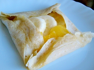 マンゴーバナナの蕎麦ガレット