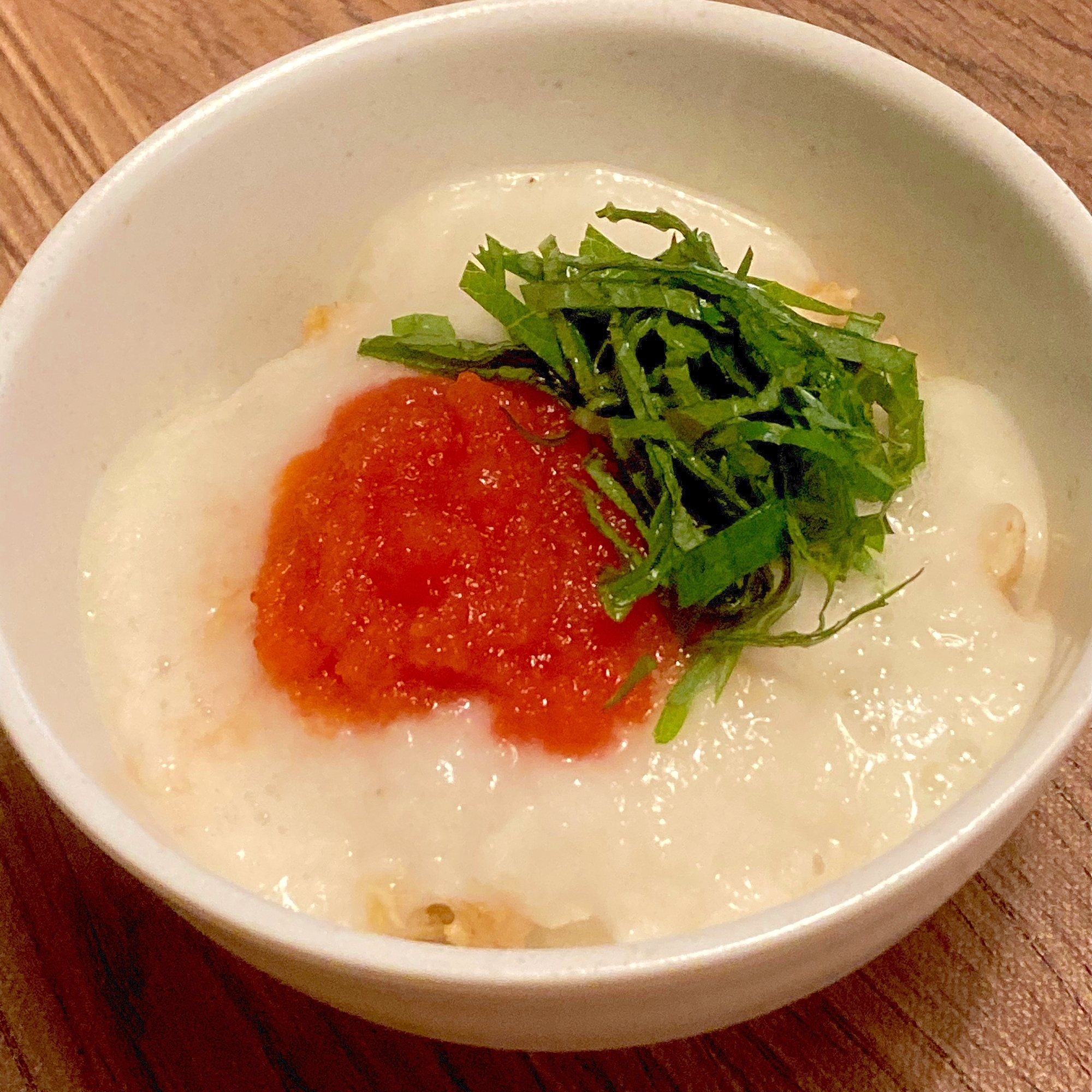 オートミールで☆とろろと明太子のミニ丼