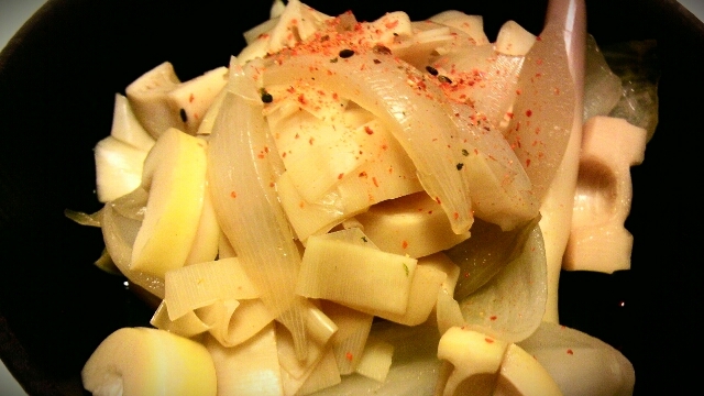 筍と玉ねぎの煮物