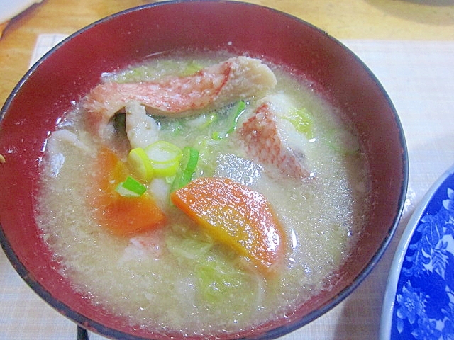 赤魚の野菜粕汁