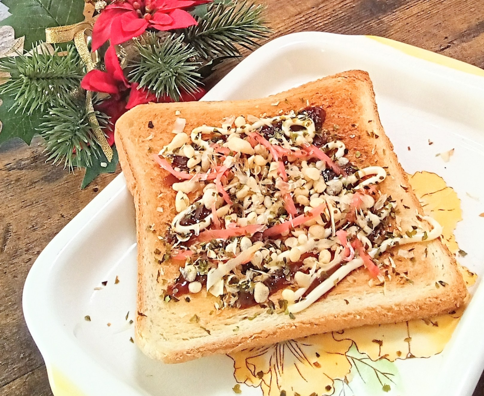 お好み焼きみたいなトースト！
