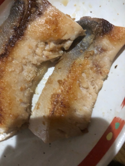 フライパンでブリの塩焼き