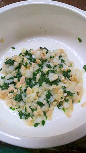 ☆離乳食中期☆小松菜と納豆とお麩のだし煮