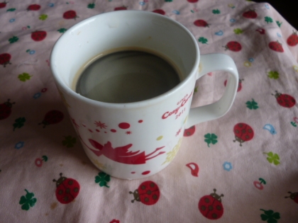 いつもと違う味のコーヒーを飲みたくなって作ってみました！！コクが出ておいしいです(#^.^#)
