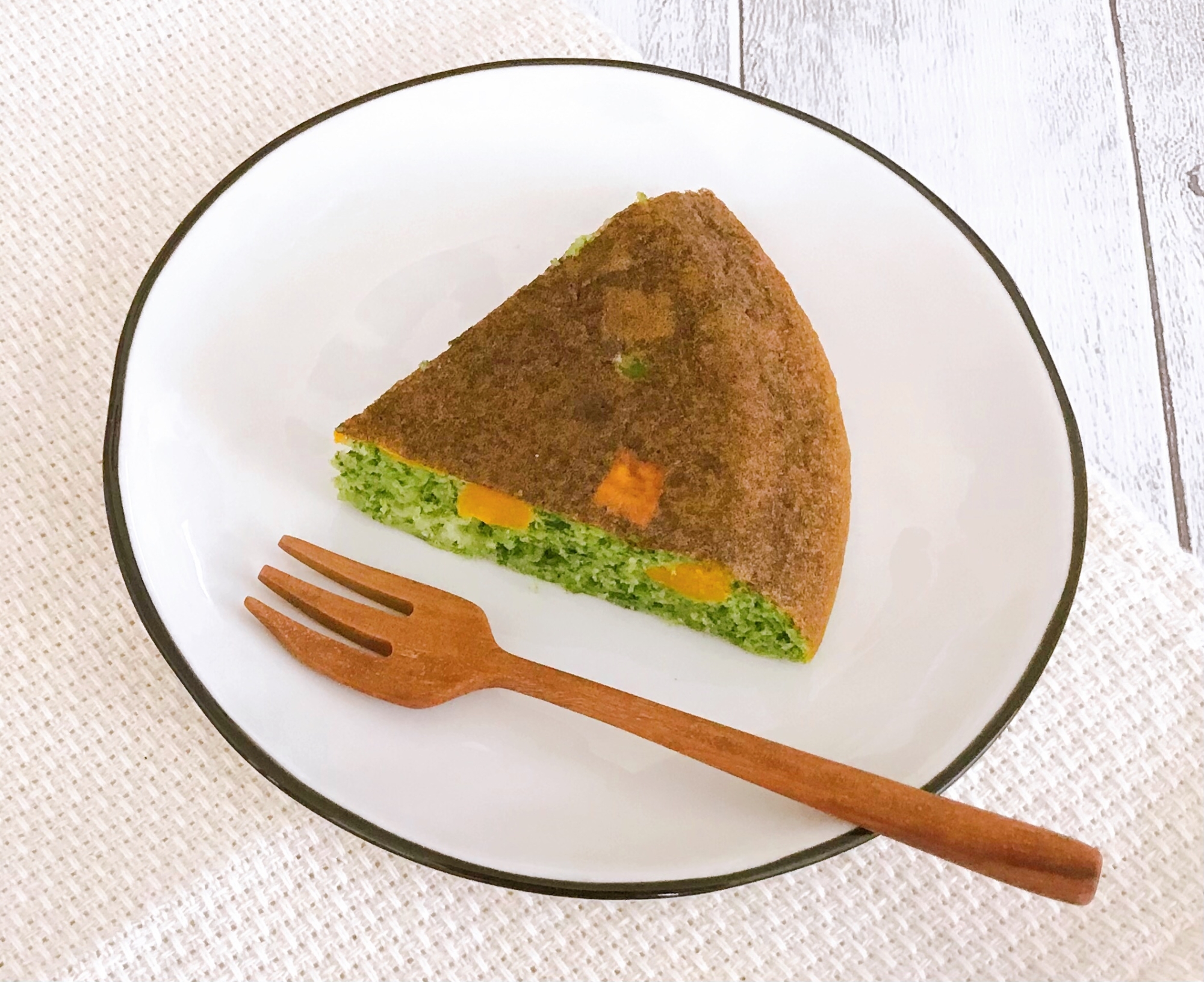 離乳食完了期 炊飯器でホウレンソウかぼちゃケーキ レシピ 作り方 By Tai 楽天レシピ