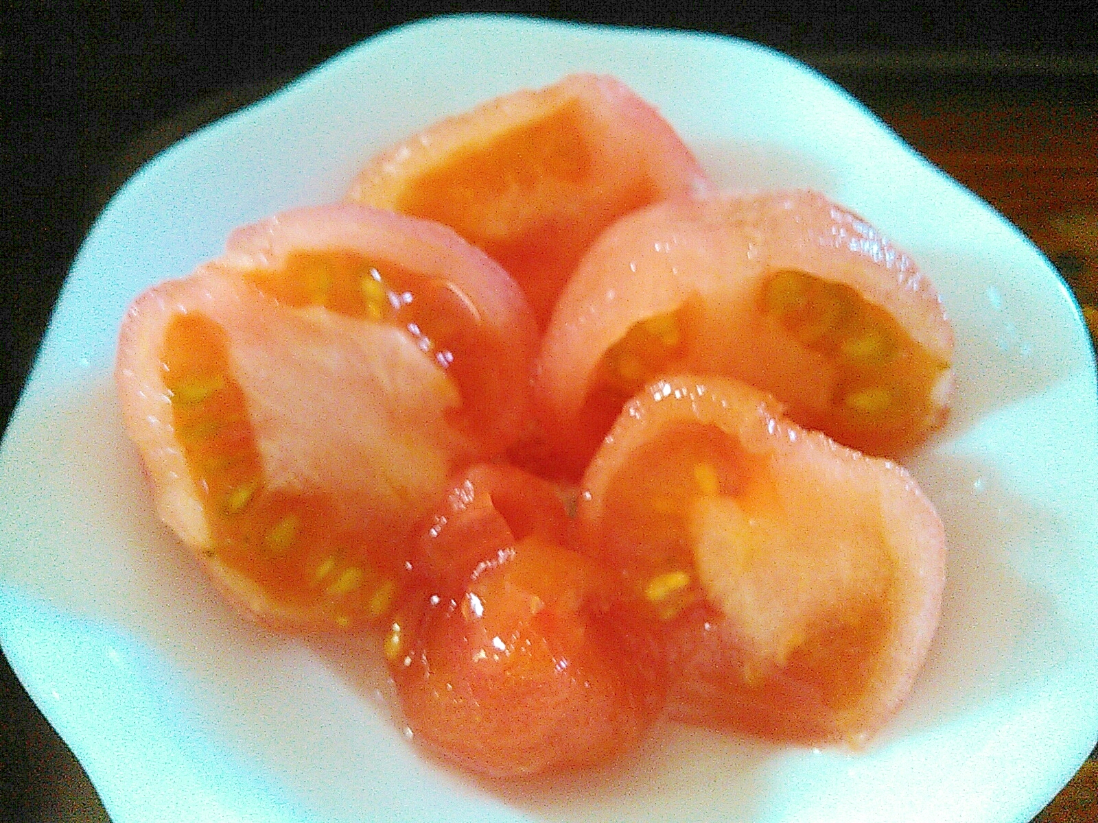 トマトの柿酢マリネ