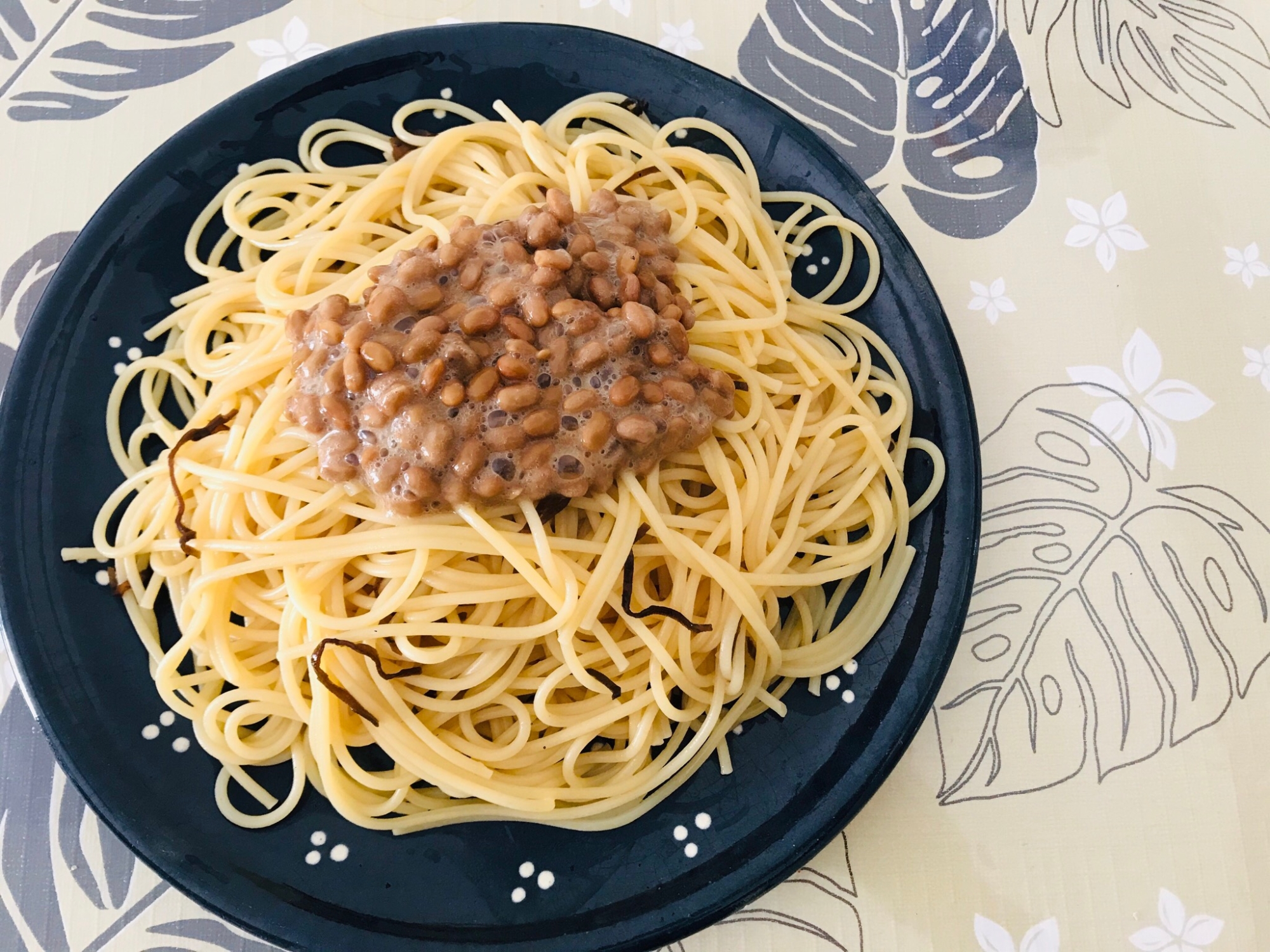 お鍋ひとつで♩納豆パスタ