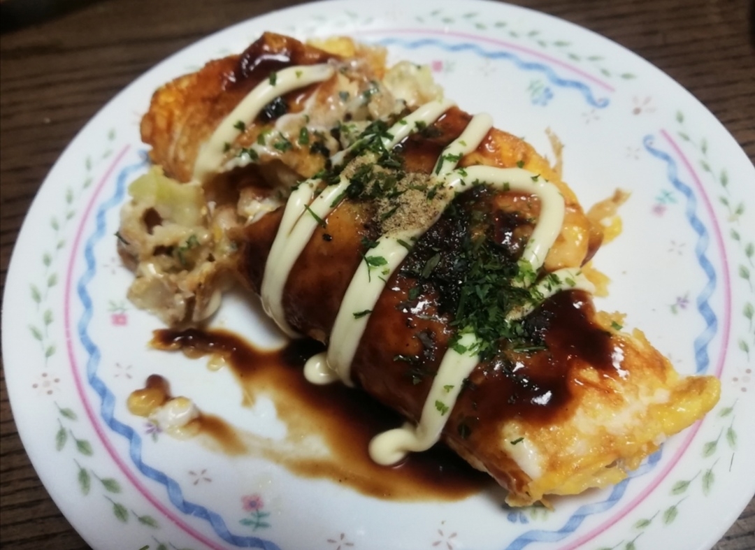 簡単たこ焼きオムレツ