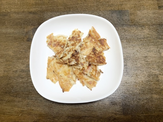 白菜レシピ 白菜とベーコンのチヂミ