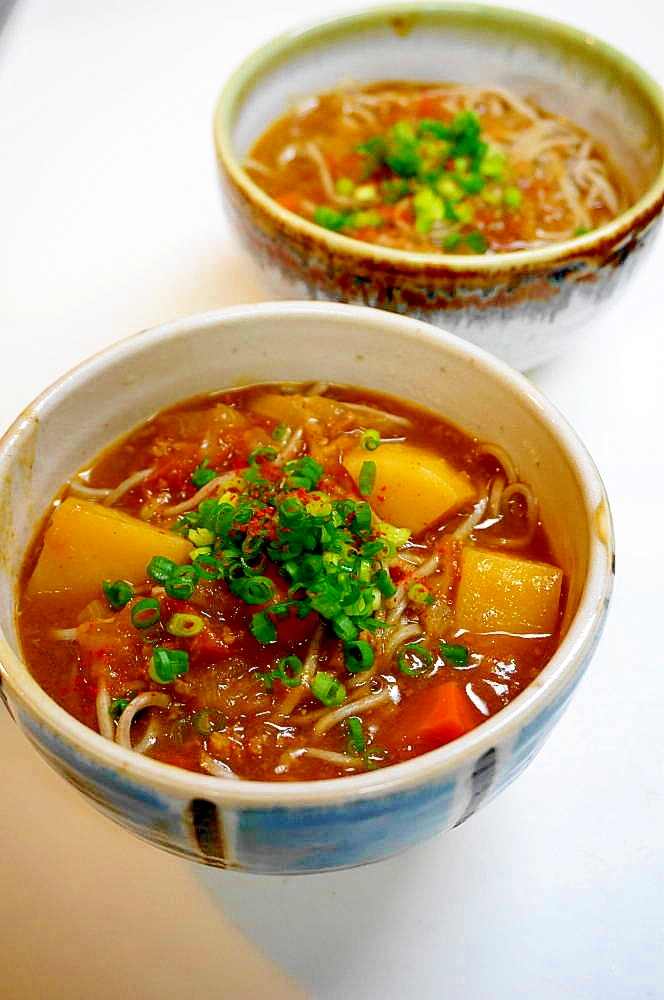 華麗・残ったカレーをリメイク！カレー蕎麦