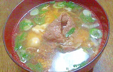 卵たっぷり、家の肉吸い
