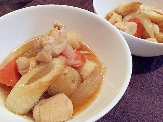 圧力鍋で作る鶏肉とほくほくじゃがいも 白だし煮物 レシピ 作り方 By みんなのばなな 楽天レシピ