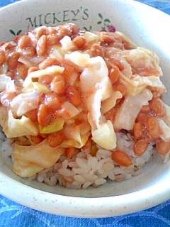 納豆の食べ方-トマトソース♪